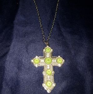 Silver cross necklace